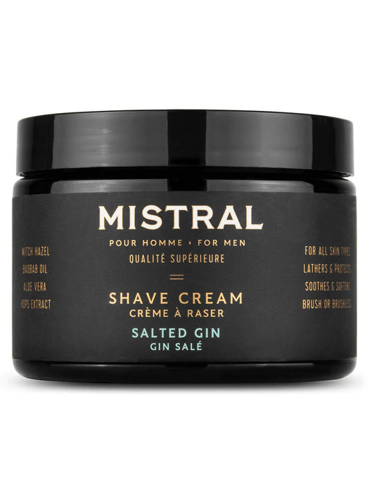 Men's Shave Cream Tub- Salted Gin