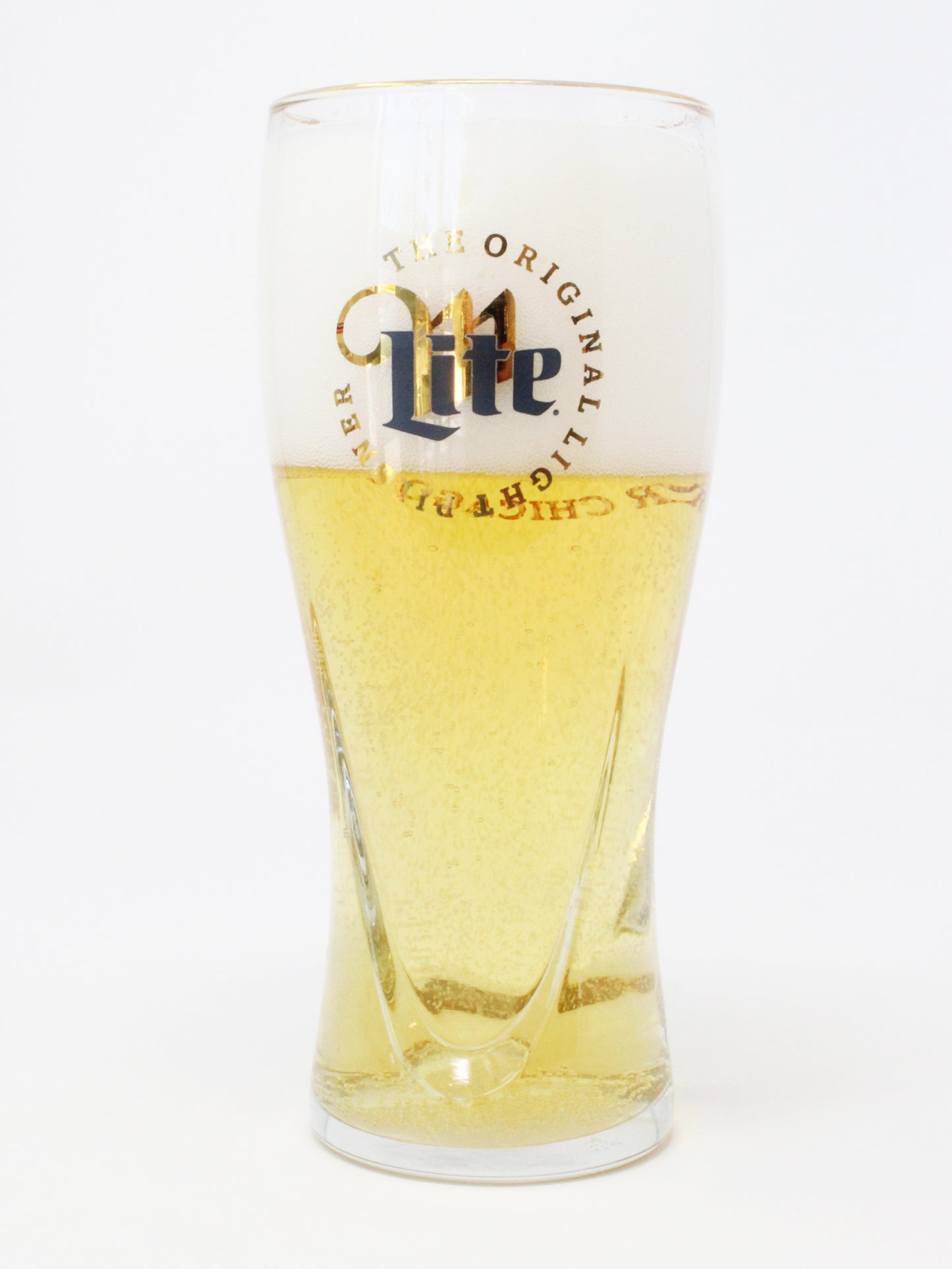 Jordan Chicago Bears Miller Lite Gold Trim Glass